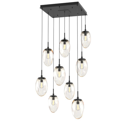 Meteo Nine Light Pendant in Matte Black (404|CHB0063-09-MB-A-C01-E2)