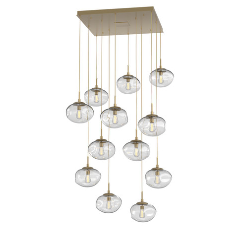 Nebula 12 Light Pendant in Gilded Brass (404|CHB0064-12-GB-C-C01-E2)