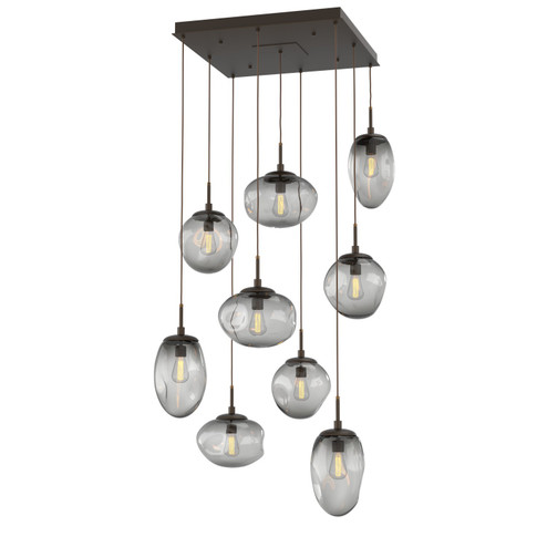 Cosmos Nine Light Pendant in Flat Bronze (404|CHB0065-09-FB-S-C01-E2)