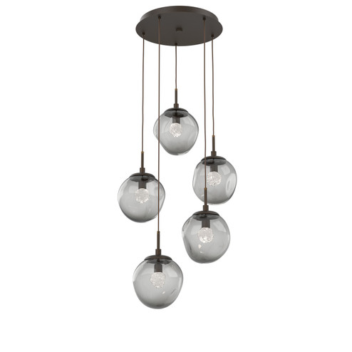 Aster LED Pendant in Flat Bronze (404|CHB0066-05-FB-FS-C01-L3)