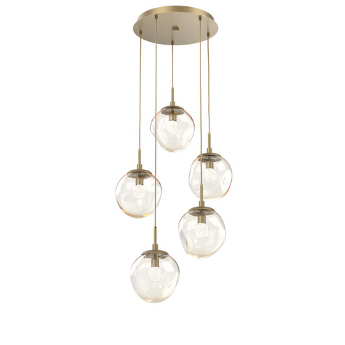 Aster LED Pendant in Gilded Brass (404|CHB0066-05-GB-FA-C01-L3)