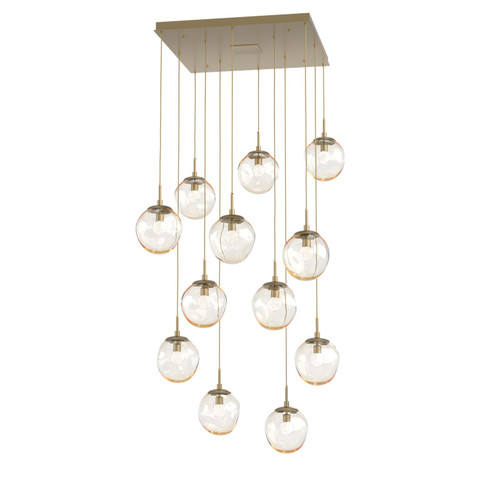 Aster LED Pendant in Gilded Brass (404|CHB0066-12-GB-FA-C01-L3)