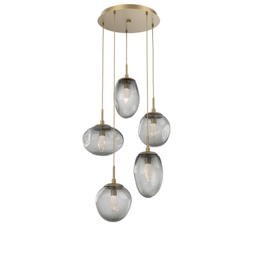 Cosmos LED Pendant in Gilded Brass (404|CHB0069-05-GB-GS-C01-L3)