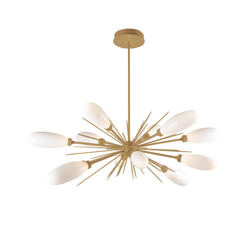 Fiori LED Chandelier in Gilded Brass (404|CHB0071-0A-GB-WL-001-L3)