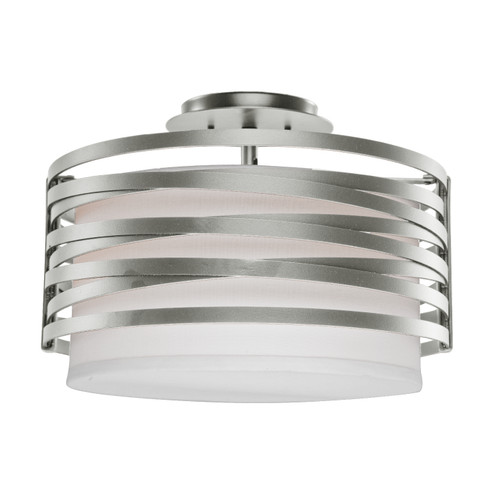 Tempest Two Light Semi-Flush Mount in Beige Silver (404|CLB0013-14-BS-SH-E2)