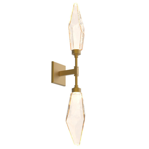 Rock Crystal LED Wall Sconce in Gilded Brass (404|IDB0050-02-GB-CA-L3)