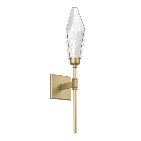 Rock Crystal LED Wall Sconce in Gilded Brass (404|IDB0050-07-GB-CC-L1)