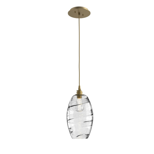 Ellisse Pendant in Gilded Brass (404|LAB0035-01-GB-OC-C01-E2)