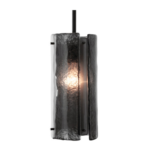 Textured Glass One Light Pendant in Gilded Brass (404|LAB0044-12-GB-FS-C01-E2)