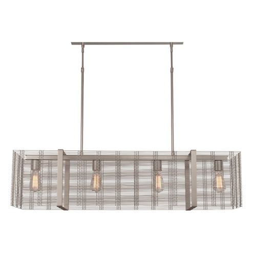 Downtown Mesh LED Linear Suspension in Beige Silver (404|PLB0020-74-BS-F-001-L1)