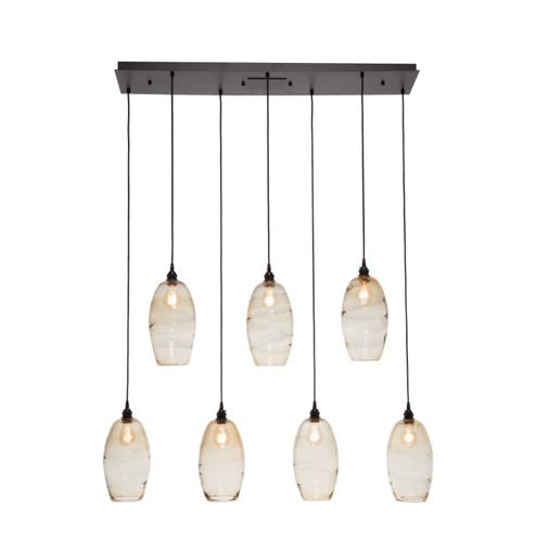 Elisse Seven Light Pendant in Flat Bronze (404|PLB0035-07-FB-OB-C01-E2)