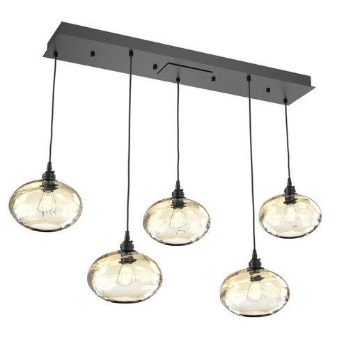 Coppa Linear Pendant in Matte Black (404|PLB0036-05-MB-OA-C01-E2)