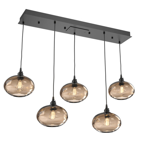 Coppa Linear Pendant in Matte Black (404|PLB0036-05-MB-OB-C01-E2)