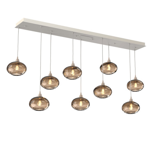 Coppa Linear Pendant in Beige Silver (404|PLB0036-09-BS-OB-C01-E2)