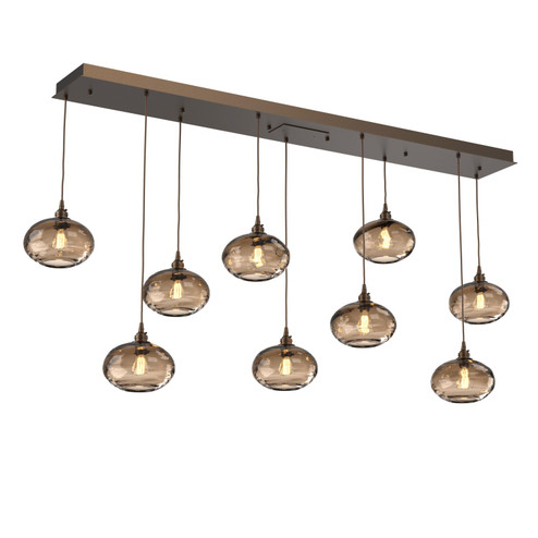 Coppa Linear Pendant in Flat Bronze (404|PLB0036-09-FB-OB-C01-E2)