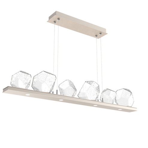 Gem LED Linear Suspension in Beige Silver (404|PLB0039-0B-BS-C-CA1-L3)
