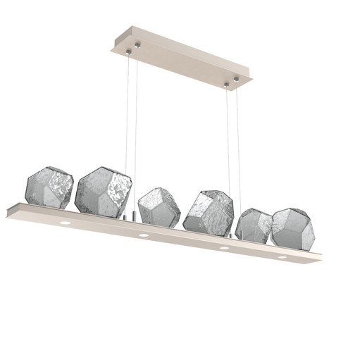 Gem LED Linear Suspension in Beige Silver (404|PLB0039-0B-BS-S-CA1-L3)