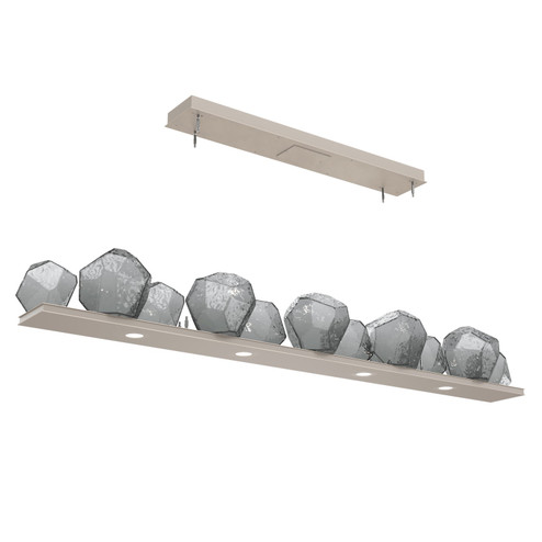Gem LED Linear Suspension in Beige Silver (404|PLB0039-0E-BS-S-CA1-L1)