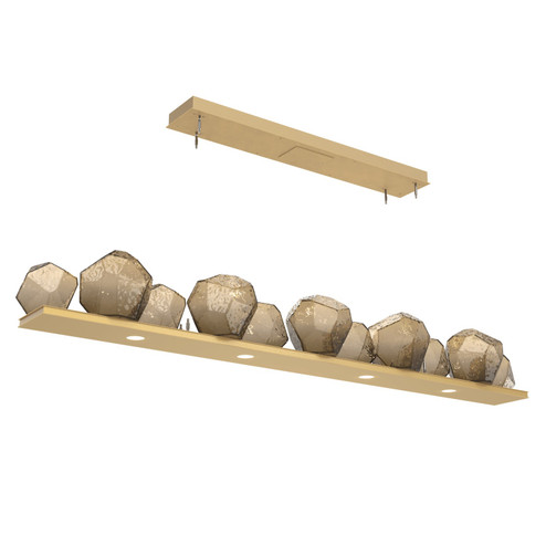 Gem LED Linear Suspension in Gilded Brass (404|PLB0039-0E-GB-B-CA1-L3)