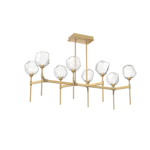 Gem LED Linear Suspension in Gilded Brass (404|PLB0039-50-GB-C-001-L3)
