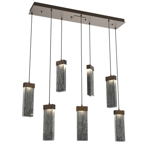 Parallel LED Pendant in Flat Bronze (404|PLB0042-07-FB-SG-C01-L1)