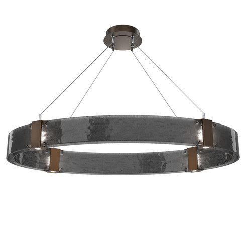 Parallel LED Chandelier in Flat Bronze (404|PLB0042-44-FB-SG-CA1-L1)