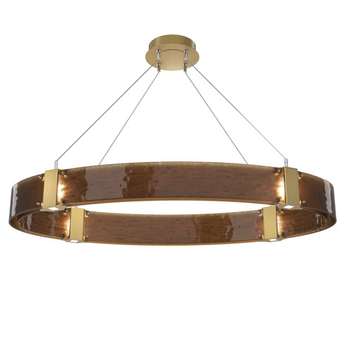 Parallel LED Chandelier in Gilded Brass (404|PLB0042-44-GB-BG-CA1-L1)