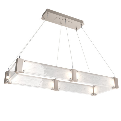 Parallel LED Chandelier in Beige Silver (404|PLB0042-R1-BS-CG-CA1-L1)