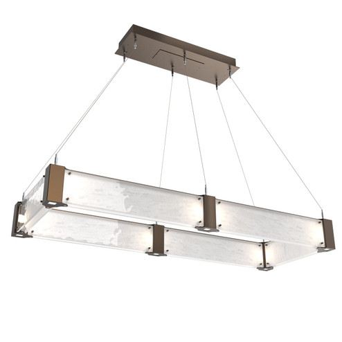 Parallel LED Chandelier in Flat Bronze (404|PLB0042-R1-FB-CG-CA1-L3)