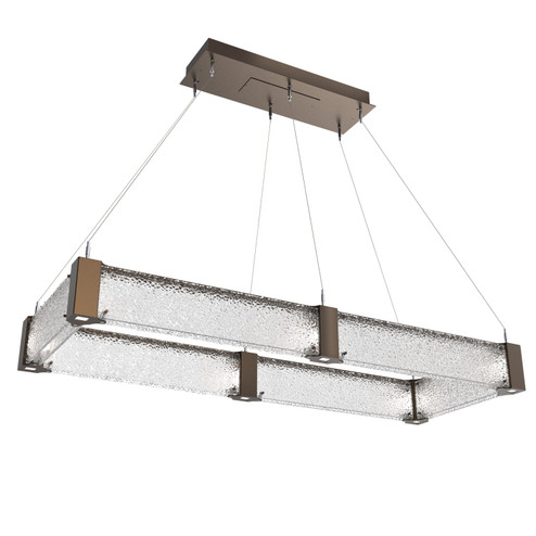 Parallel LED Chandelier in Flat Bronze (404|PLB0042-R1-FB-CR-CA1-L1)