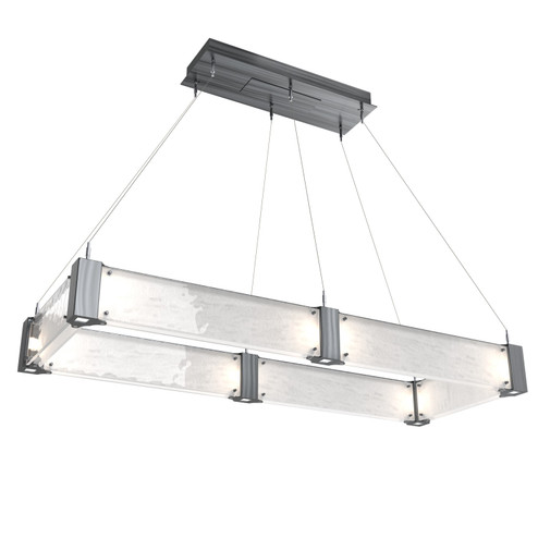 Parallel LED Chandelier in Gunmetal (404|PLB0042-R1-GM-CG-CA1-L3)