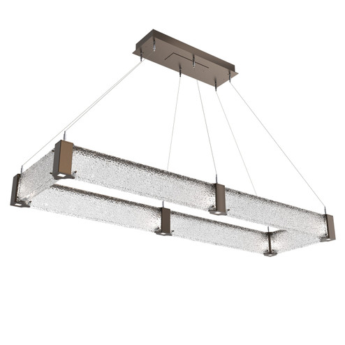 Parallel LED Chandelier in Flat Bronze (404|PLB0042-R2-FB-CR-CA1-L1)