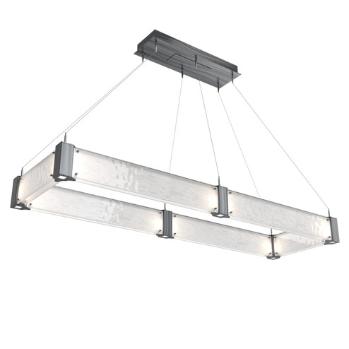 Parallel LED Chandelier in Gunmetal (404|PLB0042-R2-GM-CG-CA1-L3)