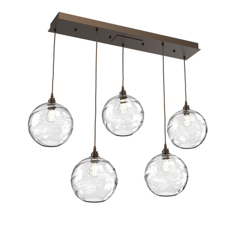 Terra Linear Pendant in Flat Bronze (404|PLB0047-05-FB-OC-C01-E2)
