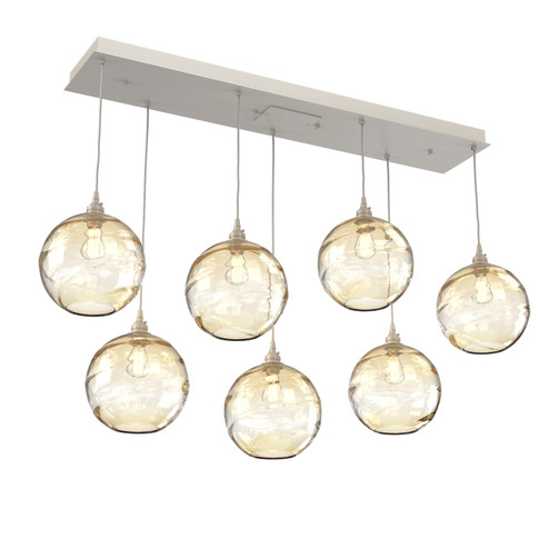 Terra Linear Pendant in Beige Silver (404|PLB0047-07-BS-OA-C01-E2)