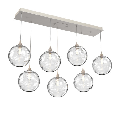 Terra Linear Pendant in Beige Silver (404|PLB0047-07-BS-OC-C01-E2)