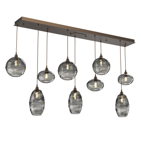 Misto Linear Pendant in Flat Bronze (404|PLB0048-09-FB-OS-C01-E2)