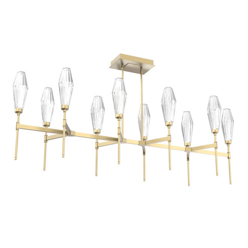 Aalto LED Linear Suspension in Gilded Brass (404|PLB0049-67-GB-RC-001-L1)