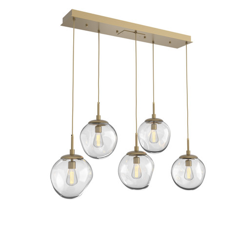 Aster Five Light Pendant in Gilded Brass (404|PLB0062-05-GB-C-C01-E2) Aster Five Light Pendant in Gilded Brass (404|PLB0062-05-GB-C-C01-E2)