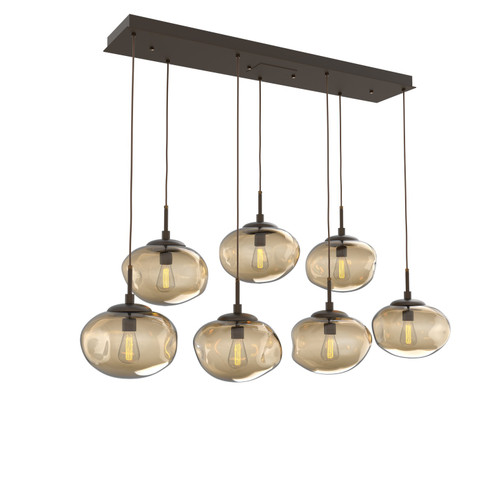 Nebula Seven Light Pendant in Flat Bronze (404|PLB0064-07-FB-B-C01-E2)
