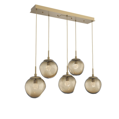Aster LED Pendant in Gilded Brass (404|PLB0066-05-GB-FB-C01-L3)