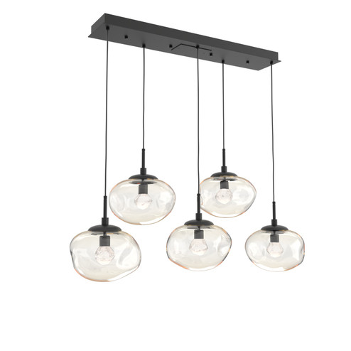 Nebula LED Linear Pendant in Matte Black (404|PLB0068-05-MB-ZA-C01-L3)