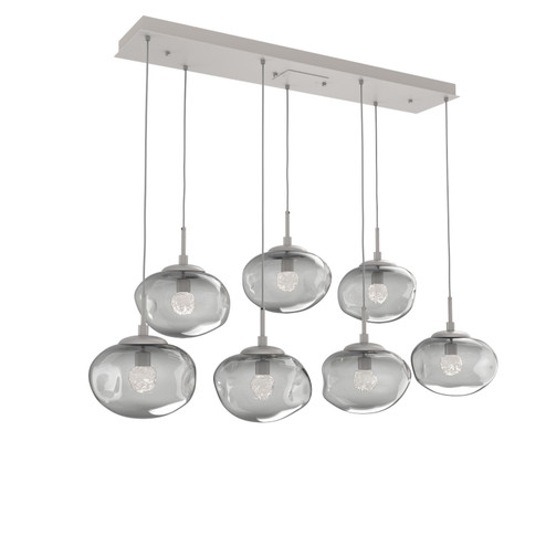 Nebula LED Linear Pendant in Beige Silver (404|PLB0068-07-BS-FS-C01-L3)