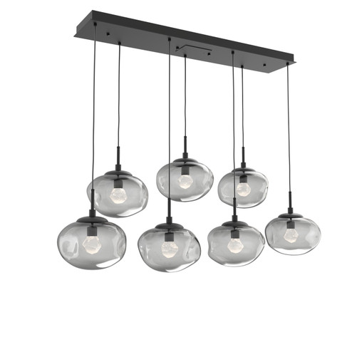 Nebula LED Linear Pendant in Matte Black (404|PLB0068-07-MB-ZS-C01-L3)
