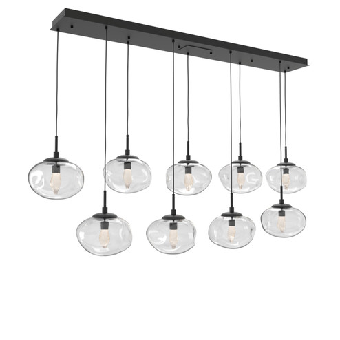 Nebula LED Linear Pendant in Matte Black (404|PLB0068-09-MB-GC-C01-L3)