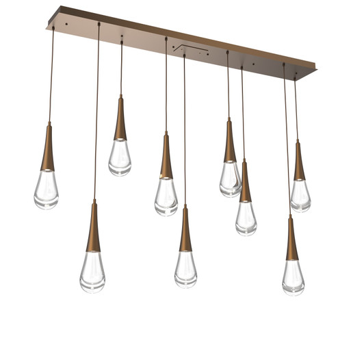 Raindrop LED Linear in Flat Bronze (404|PLB0078-09-FB-C-C01-L1)