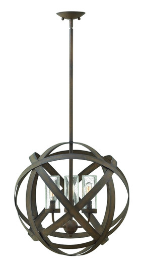 Carson LED Outdoor Chandelier in Vintage Iron (13|29703VI)