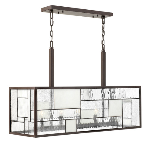 Mondrian LED Linear Chandelier in Buckeye Bronze (13|4575KZ)