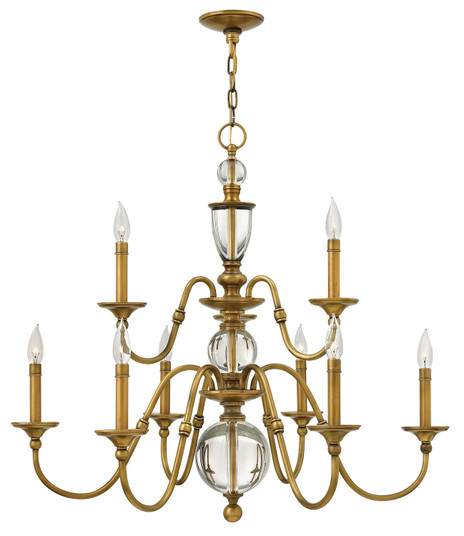 Eleanor LED Foyer Pendant in Heritage Brass (13|4958HB)