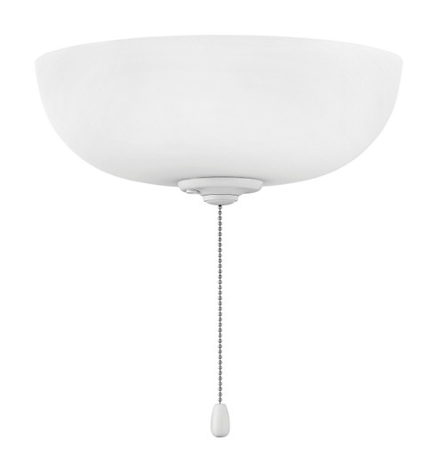 Light Kit with Glass Bowl LED Fan Light Kit in Appliance White (13|930005FAW-WF)